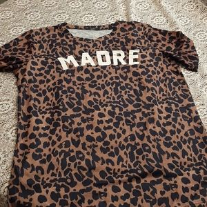 Cheetah print Madre Tshirt